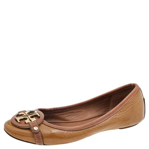 Tory Burch Brown Patent Leather Reva Ballet Flats Size 36 - Tory Burch - Modalova