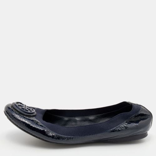 Tory Burch Blue Patent Leather Caroline Ballet Flats 36.5 - Tory Burch - Modalova