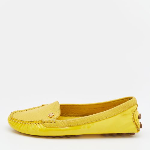 Tory Burch Yellow Patent Leather And Leather Slip On Loafers Size 36.5 - Tory Burch - Modalova