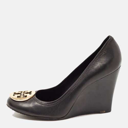 Tory Burch Black Leather Chelsea Wedge Pumps Size 40.5 - Tory Burch - Modalova