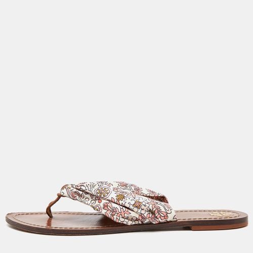 Tory Burch Multicolor Print Satin Carson Thong Sandals Size 41 - Tory Burch - Modalova