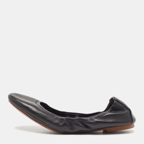 Tory Burch Black Leather Scrunch Ballet Flats Size 38.5 - Tory Burch - Modalova