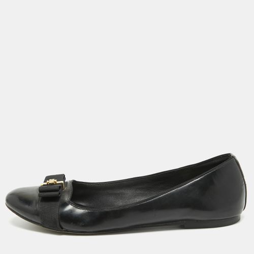 Tory Burch Black Patent Leather Bow Ballet Flats Size 39 - Tory Burch - Modalova