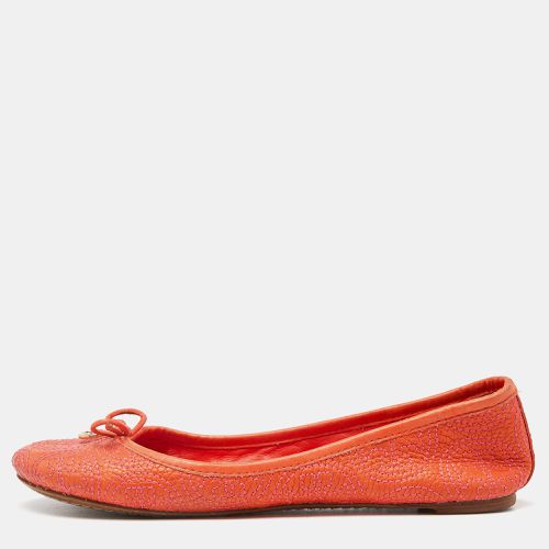 Tory Burch Orange Leather Reva Ballet Flats Size 36.5 - Tory Burch - Modalova