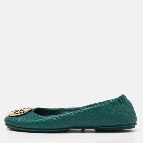 Tory Burch Green Leather Logo Ballet Flats Size 37 - Tory Burch - Modalova