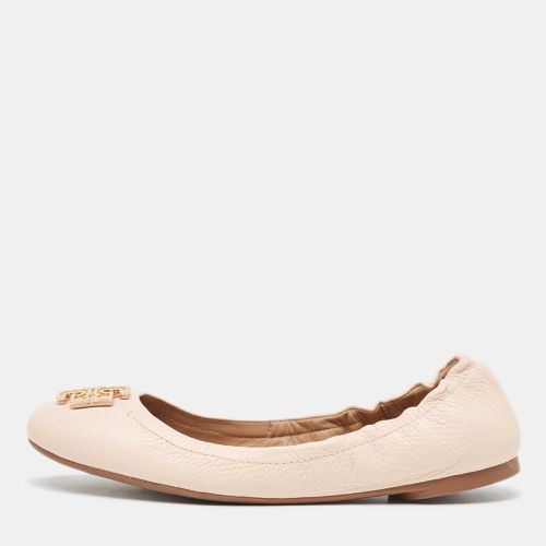 Tory Burch Pink Leather Melinda Scrunch Ballet Flats Size 38.5 - Tory Burch - Modalova