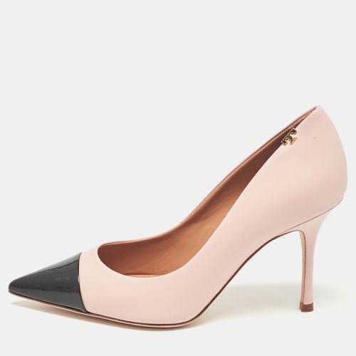 Tory Burch Pink/Black Leather Penelope Pointed Toe Pumps 37 - Tory Burch - Modalova