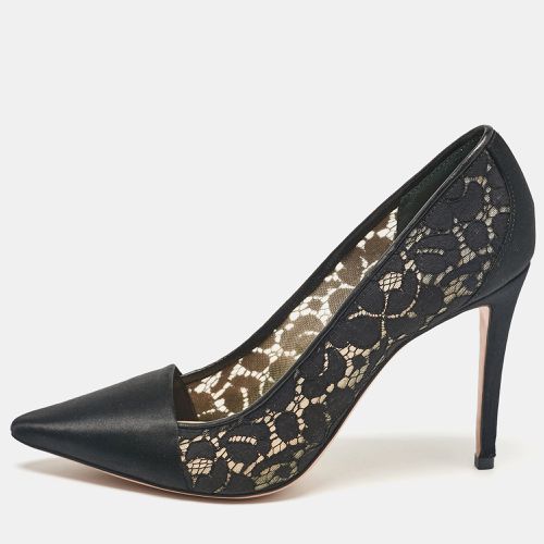 Tory Burch Black Satin and Mesh Pointed Toe Pumps Size 41 - Tory Burch - Modalova