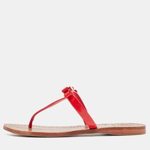 Tory Burch Red Patent Leather Flat Sandals Size 36.5 - Tory Burch - Modalova