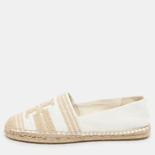 Tory Burch White Canvas Espadrille Flats Size 36.5 - Tory Burch - Modalova