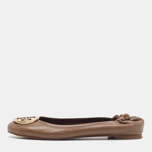 Leather Reva Scrunch Ballet Flats Size 38.5 - Tory Burch - Modalova