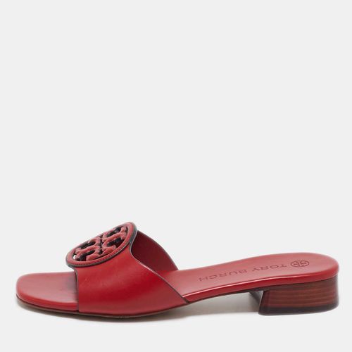 Tory Burch Red Leather Bombe Miller Sandals Size 36.5 - Tory Burch - Modalova