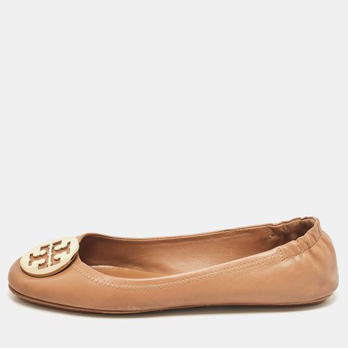 Tory Burch Brown Leather Minnie Travel Ballet Flats Size 39.5 - Tory Burch - Modalova