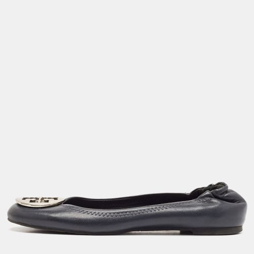 Tory Burch Black Leather Reva Logo Ballet Flats Size 39 - Tory Burch - Modalova