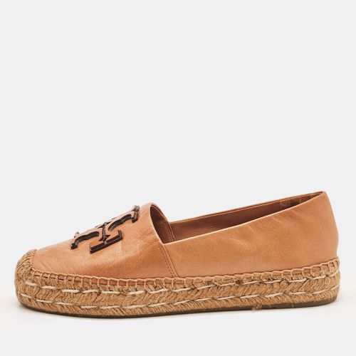 Tory Burch Brown Leather Ines Espadrille Flats Size 37 - Tory Burch - Modalova