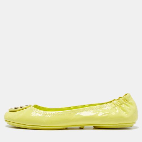 Tory Burch Neon Yellow Leather Scrunch Ballet Flats Size 38 - Tory Burch - Modalova