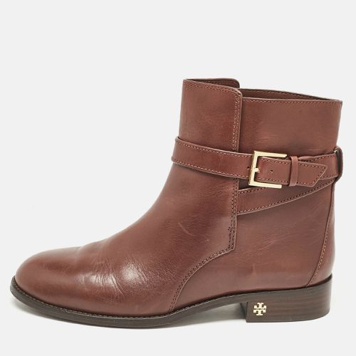 Tory Burch Brown Leather Brooke Ankle Boots Size 40 - Tory Burch - Modalova