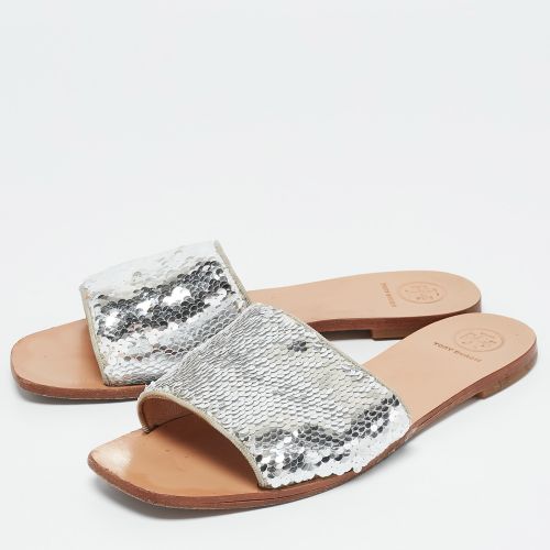 Sequins Carter Flat Slides Size 38.5 - Tory Burch - Modalova