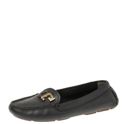 Tory Burch Black Leather Slip on Loafers Size 38 - Tory Burch - Modalova