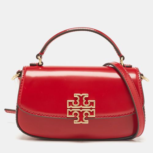 Tory Burch Red Glazed Leather MIni Britten Top Handle Bag - Tory Burch - Modalova