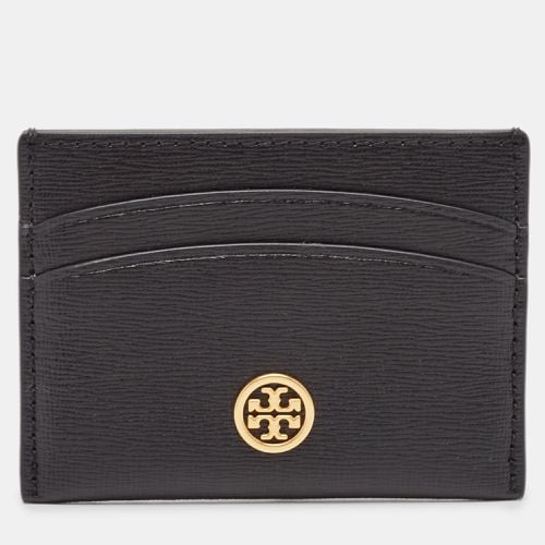 Tory Burch Black Leather Robinson Card Holder - Tory Burch - Modalova