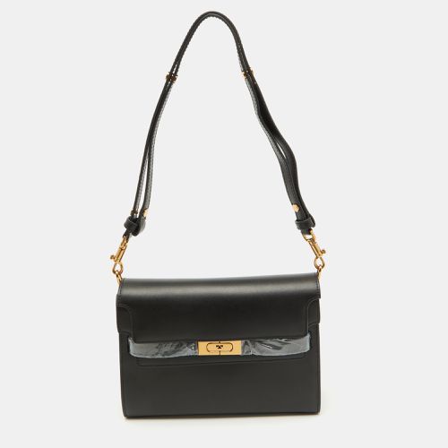 Tory Burch Black Leather Lee Radziwill Pebble Shoulder Bag - Tory Burch - Modalova