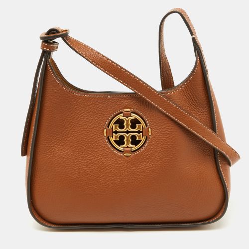 Tory Burch Brown Leather Small Miller Classic Shoulder Bag - Tory Burch - Modalova