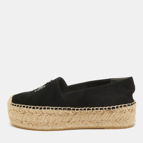 Tory Burch Black Suede Platform Espadrilles Size 36.5 - Tory Burch - Modalova