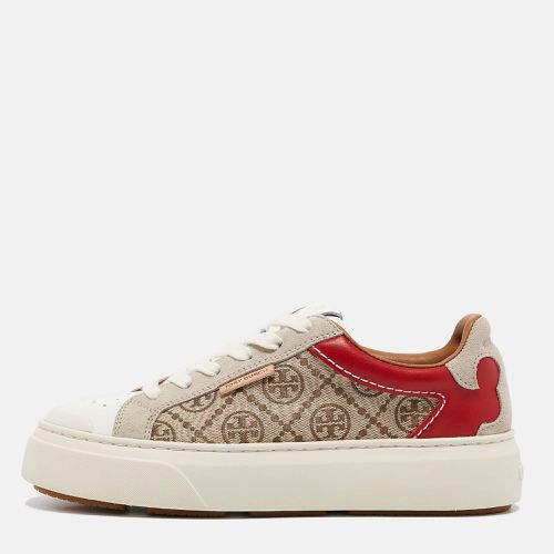 Tory Burch Multicolor T Monogram Canvas and Leather Ladybug Sneakers Size 38.5 - Tory Burch - Modalova