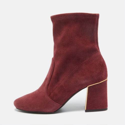 Tory Burch Burgundy Suede Zip Ankle Boots Size 36.5 - Tory Burch - Modalova