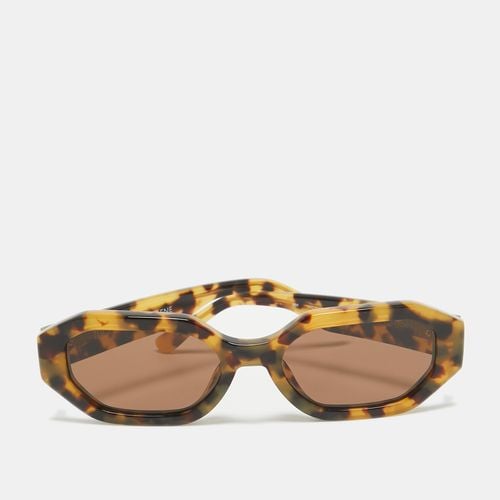 Linda Farrow x The Attico tortoise Brown Irene Rectangle Sunglasses - The Attico - Modalova