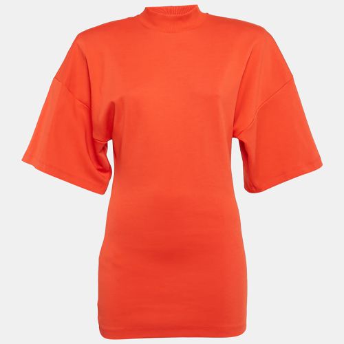 The Attico Orange Cotton Oversized High Neck T-Shirt M - The Attico - Modalova