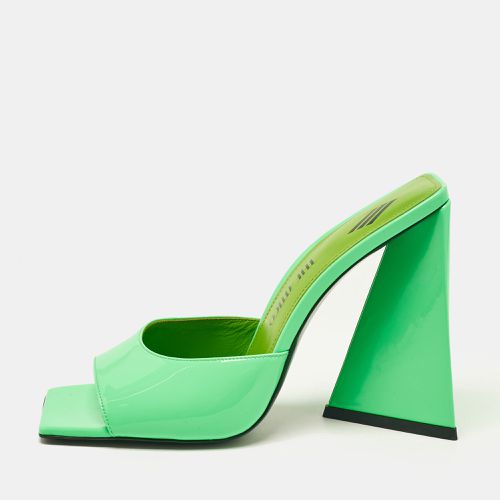 Neon Patent Leather Devon Slide Sandals Size 39 - The Attico - Modalova