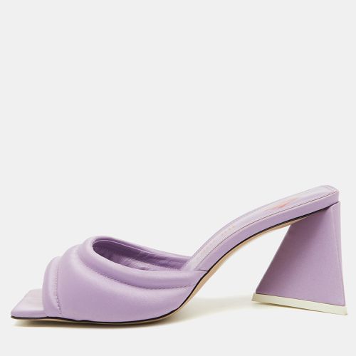 The Attico Light Purple Satin Devon Slide Sandals Size 38.5 - The Attico - Modalova