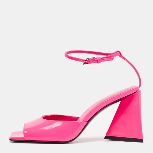 The Attico Pink Leather Piper Ankle Strap Sandals Size 38 - The Attico - Modalova