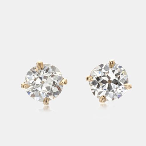 K Yellow Gold Diamonds 1.00 ct. Stud Earrings - The Diamond Edit - Modalova