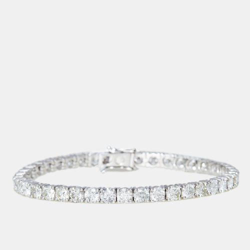 K White Gold 10 ct Diamond Bracelet - The Diamond Edit - Modalova