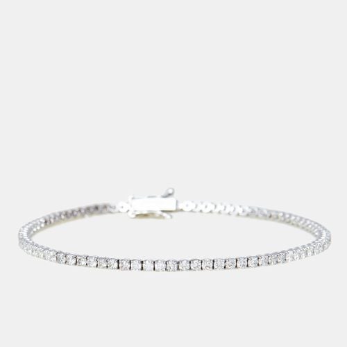 K White Gold 3 ct Diamond Bracelet - The Diamond Edit - Modalova