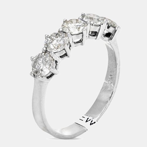 K White Gold 1.5 ct Diamond Ring EU 55 - The Diamond Edit - Modalova