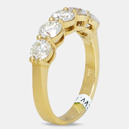 K Yellow Gold 1.1 ct Diamond Ring EU 55 - The Diamond Edit - Modalova