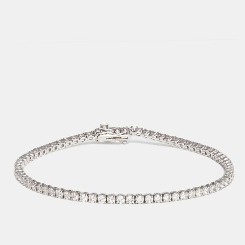 K Gold Diamonds 3.34 cts Elegant Tennis Bracelet - The Diamond Edit - Modalova