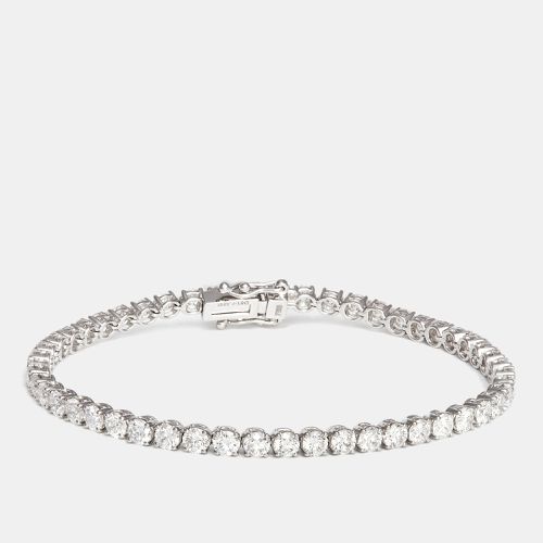 K White Gold Diamonds 7.33 cts Elegant Tennis Bracelet - The Diamond Edit - Modalova