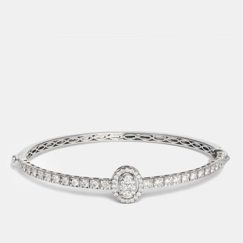 Elegant Round Diamond 1.03 ct 18k Gold Bracelet 16 - The Diamond Edit - Modalova