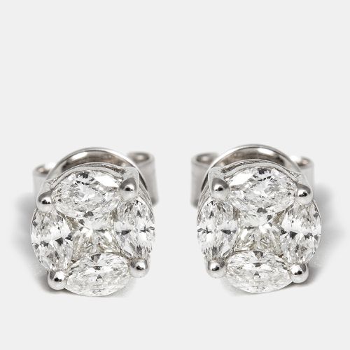 K Diamond 0.72 cts Gold Stud Earrings - The Diamond Edit - Modalova