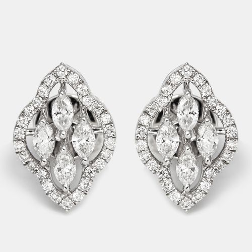 Dazzling Diamond 0.53 ct 18k Gold Stud Earrings - The Diamond Edit - Modalova