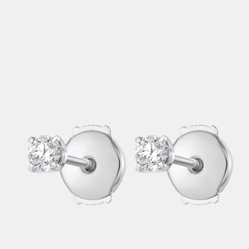 K White Gold Classic 1.50 cts Lab Grown Diamond Stud Earrings - The Diamond Edit - Modalova