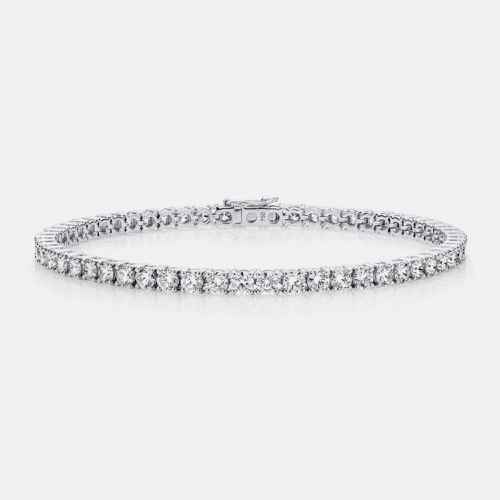 K White Gold Stunning 6.00 cts Lab Grown Diamond Tennis Bracelet - The Diamond Edit - Modalova