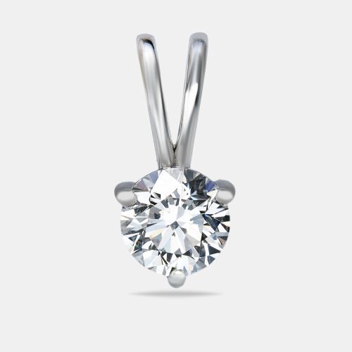 Lab Grown Diamond 1.07 cts Gold Solitare Pendant - The Diamond Edit - Modalova