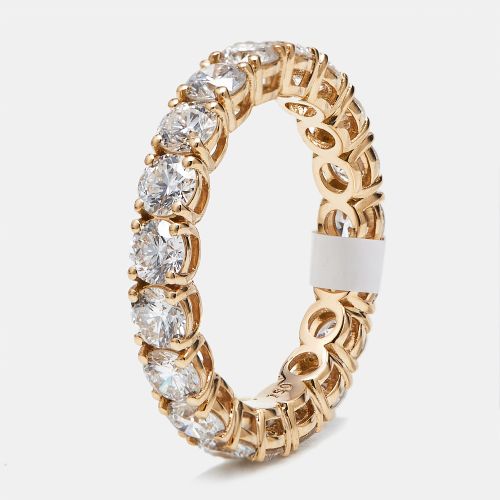 Cts Round Brilliant Lab Grown Diamonds 18k Rose Gold Eternity Band Ring Size 52 - The Diamond Edit - Modalova