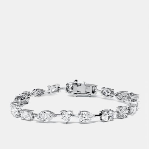 Cts Lab Grown Diamond 18k White Gold Bracelet - The Diamond Edit - Modalova